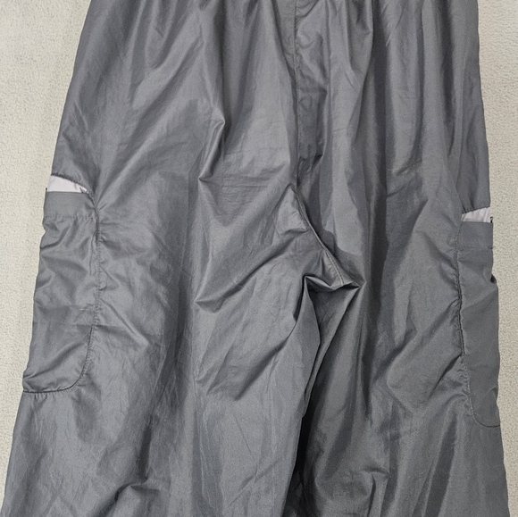 Nike Womens Y2K Track Pants Size Medium M Gray Wide Leg Side Strap Drawstring - Picture 6 of 11